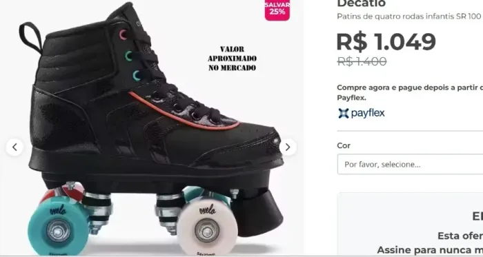 Patins rollers OXELO RS QUAD 100 JR BLACK
