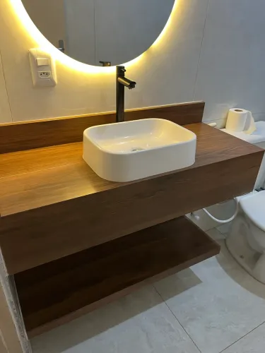 Bancada em porcelanato