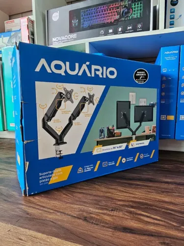 R$400,00 Suporte Duplo para monitor com pistão a gás, dinheiro ou Pix 