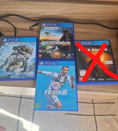 Jogos de PS4.