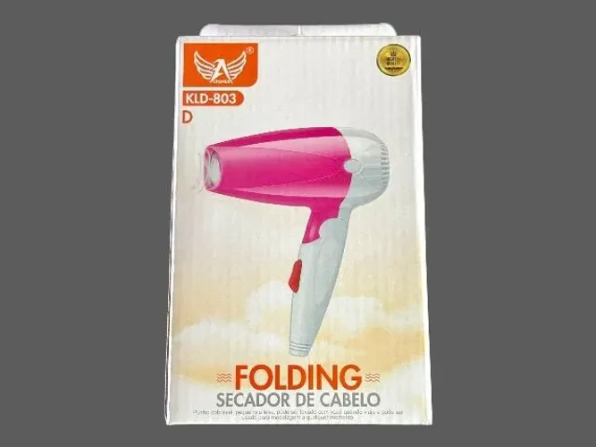 Mini Secador de Cabelo Dobrável Portátil 2 Velocidades