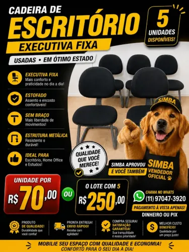 CADEIRA EXECUTIVA FIXA