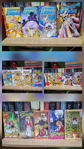 Vendo mangás variados: samurai x, cavaleiros do zodíaco, etc LEIA DESCRIÇÃO