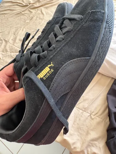 puma suede novo all black