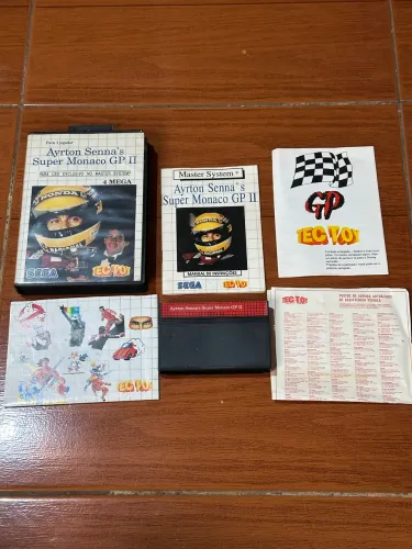Ayrton Senna's Super Mônaco GP II (CIB) Master System - 100% Completo - Original