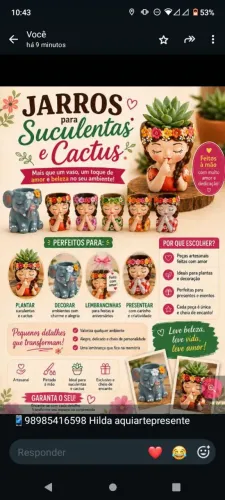 vendas de artesanato