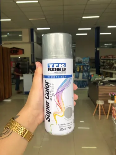 Tinta Spray Alta Temperatura Alumínio