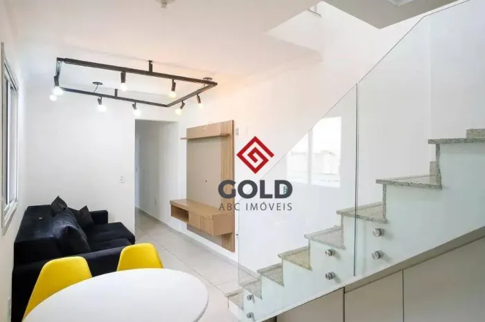 Cobertura com 2 dormitórios para alugar, 96 m² - Santa Maria - Santo André/SP