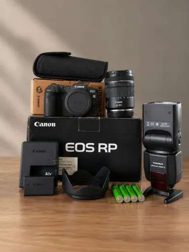 Kit Canon RP + Lente 24-105mm + Flash Yongnuo + Acessórios