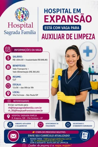 Auxiliar de limpeza