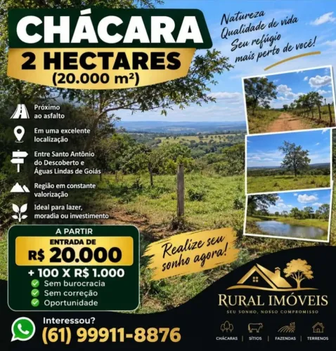 Chácara próximo ao asfalto, parcelas sem burocracia... Sem correção... Oportunidade unic