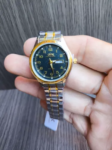 Relógio Feminino OPK 8110 Prata com Dourado
