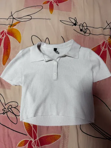 Blusa Polo Feminina Riachuelo Branca Tam. P - Nova
