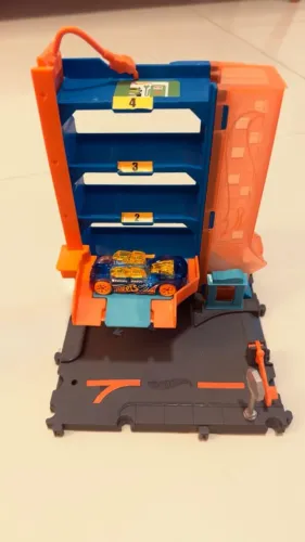 Pista Garagem Elevador Carro Hot Wheels City Estacionamento Mattel - Na caixa