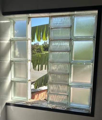 Bloco vidro para janela 74x73