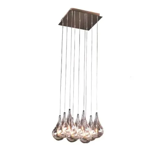 Pendente Drop G4 37cmx31cm Bella Iluminação Cromado 