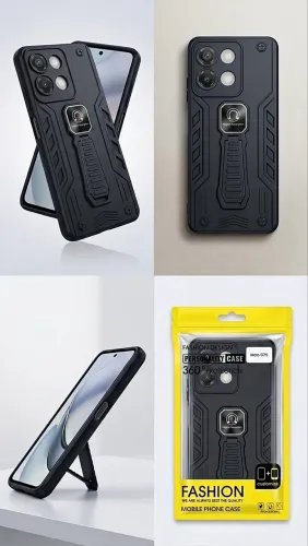 Case Armadura Moto G75 - Anti Queda + Suporte Retrátil