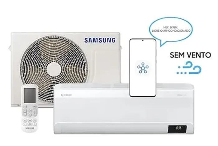 Ar Condicionado Split Hi Wall Samsung WindFree Connect Inverter 12.000 BTU/h Frio 220v 