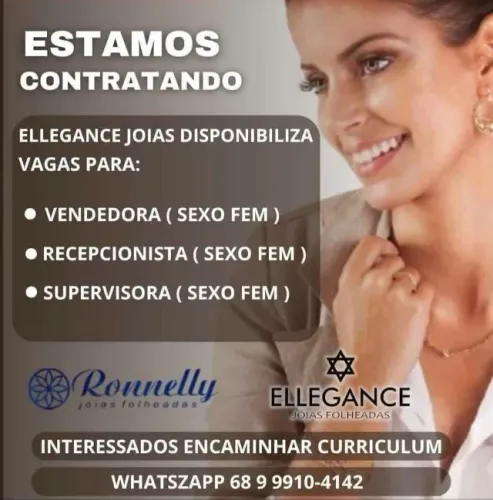 Contrata se Vendedora c/ Experiência 