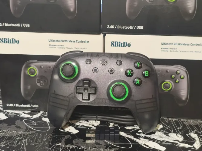 Controle 8bitdo Ultimate 2C wireless e bluetooth | Pc | switch | Tv | Android e IOS<br><br><br><br>