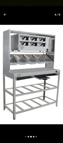 Mesa montagem de hambúrguer e sanduíche