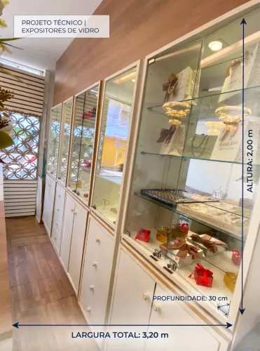 Vitrine balcão pra loja