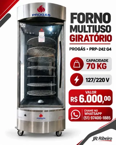 Forno Multiuso Giratório Progás PRP-242 G4 Profissional