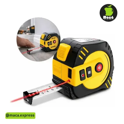 Trena Métrica A Laser Digital 40m 3 Em 1 Nível De Precisão