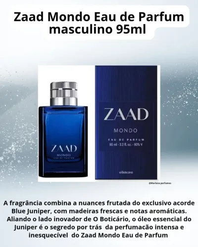 Zaad Mondo Eau de Parfum masculino, 95ml 95ml 