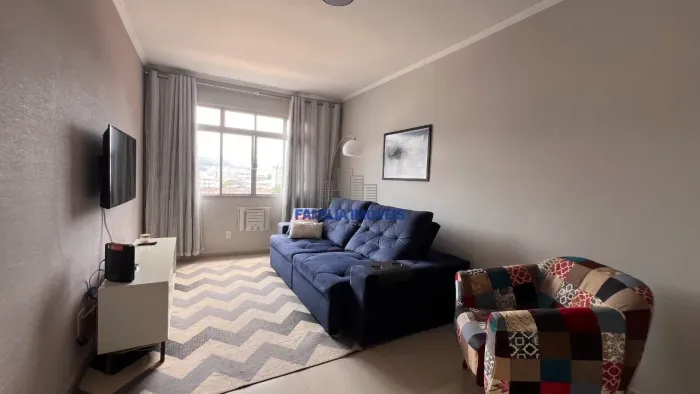 Apartamento mobiliado para alugar 2 quartos Campo Grande Santos SP