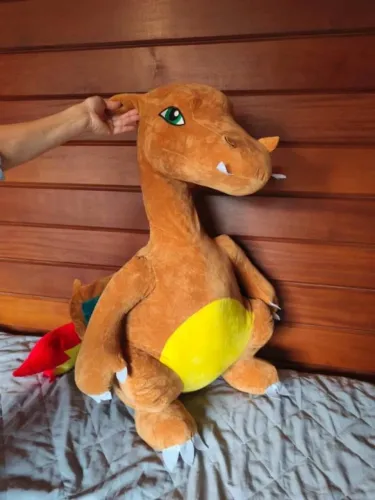 Pelúcia Pokémon Charizard Gigante 80cm Novo De Máquina Arcade