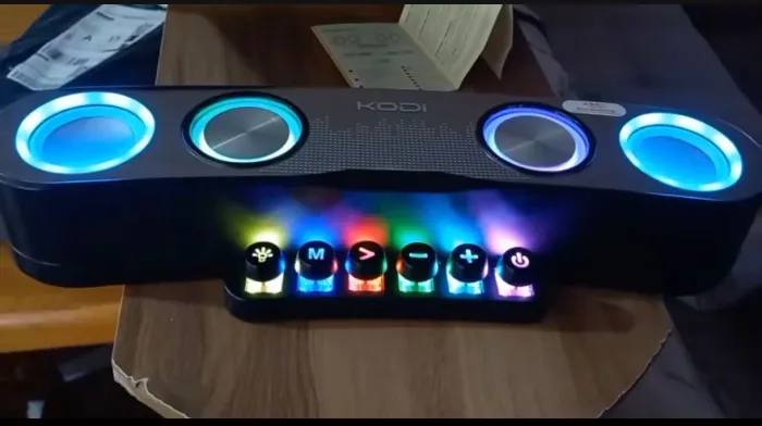 Caixa de som Bluetooth gamer 30 watts potente RGB última unidade