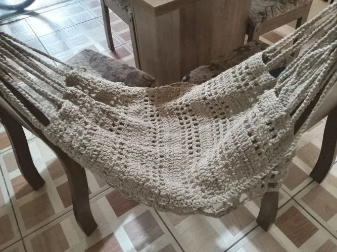 Rede de croche para gatos