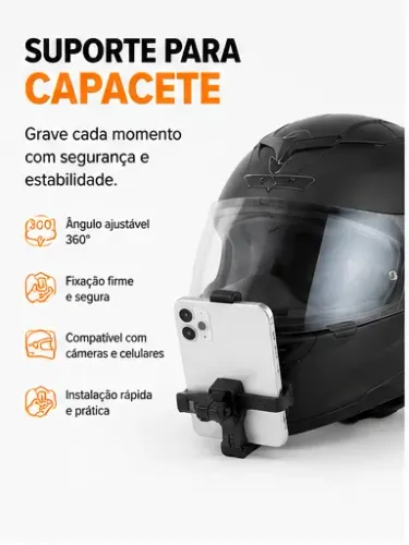 Suporte para Capacete - Grave seus rolês