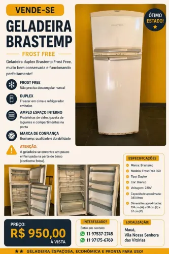 geladeira Brastemp Frost Free