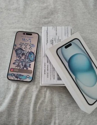 Iphone 15 256 GB novo com nota fiscal