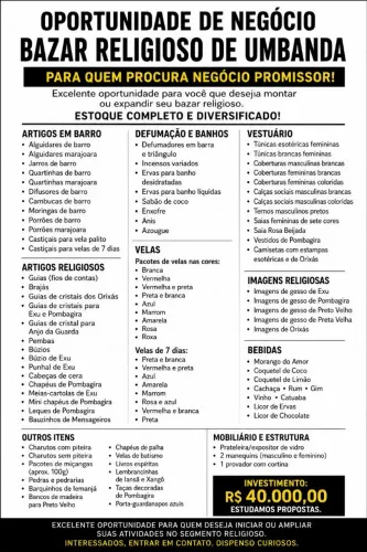 PRODUTOS ARTIGOS RELIGIOSOS