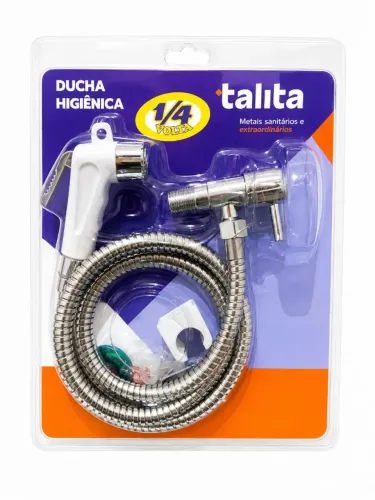 DUCHA HIGIENICA SOFT GATILHO ABS BRANCO 1/4 VOLTA - TALITA