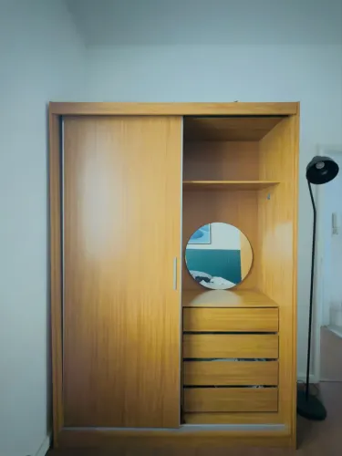 Guarda-Roupa de Madeira | 4 Gavetas | Espaço Aberto Estilo Closet