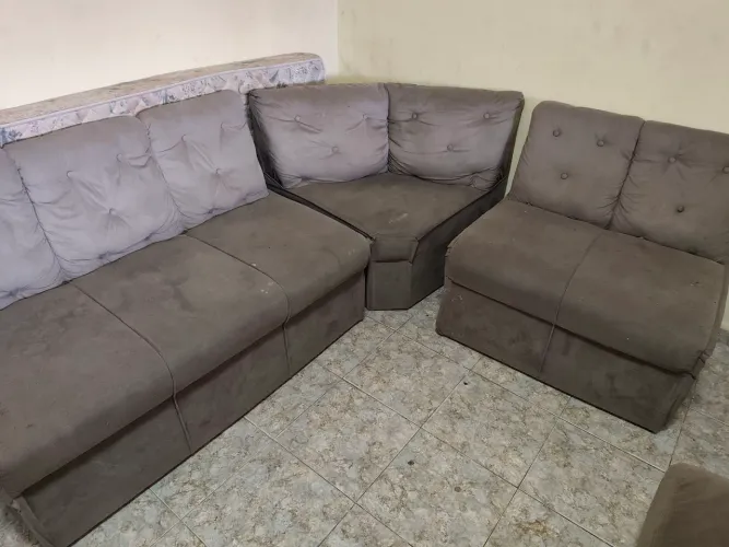 Sofá de Canto Modular (3 Peças) - Desapego!