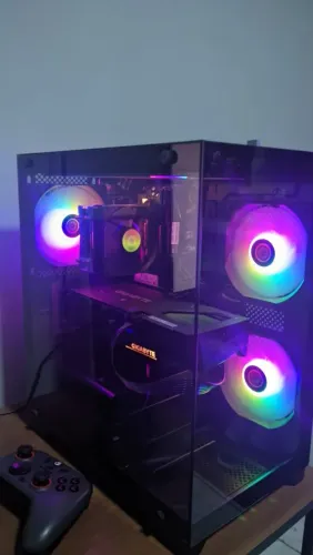Kit Upgrade + Gabinete e 5 Fans com Cooler para Processador