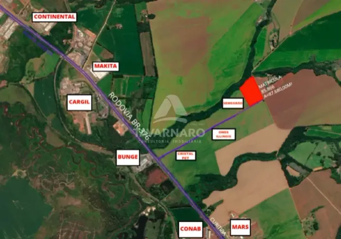 Área para venda no Distrito Industrial de Ponta Grossa/PR