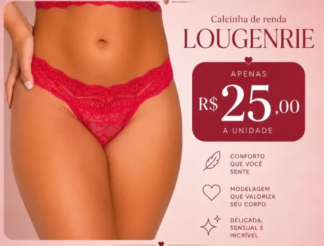 Calcinha de Renda LOUNGERIE