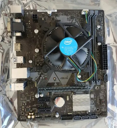 Placa mãe + processador + coller - Intel 9ª geração