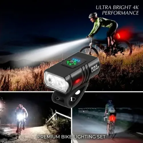 Lanterna LED Recarregável para Bicicleta Qian Hu Q305