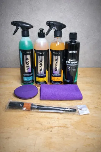 Kit Completo de Limpeza Automotiva VONIXX | Ideal para Carro e Moto