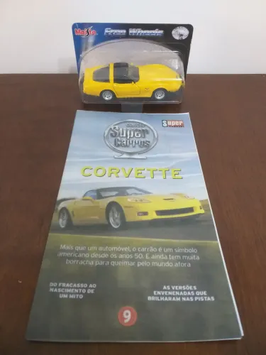 Carro em miniatura Corvette da coleção Super Carros da Maisto