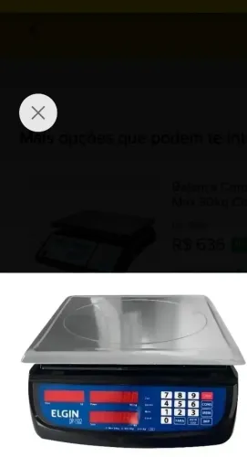 Balança Eugin DP funcionando perfeitamente