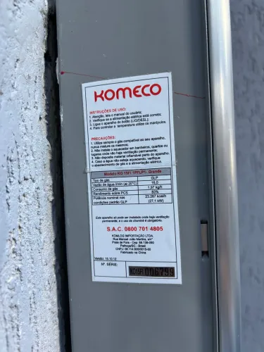 Aquecedor gás