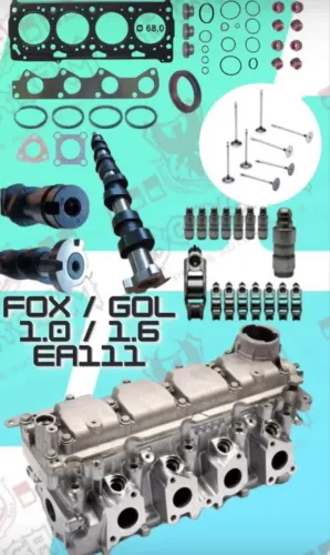 Cabeçote Gol 1.0 1.4 1.6 8v 2004 Até 2019Motor Power Ea111 completo